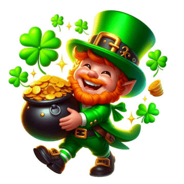 pngtree an engaging leprechaun slot machine featuring bright graphics and a free png image